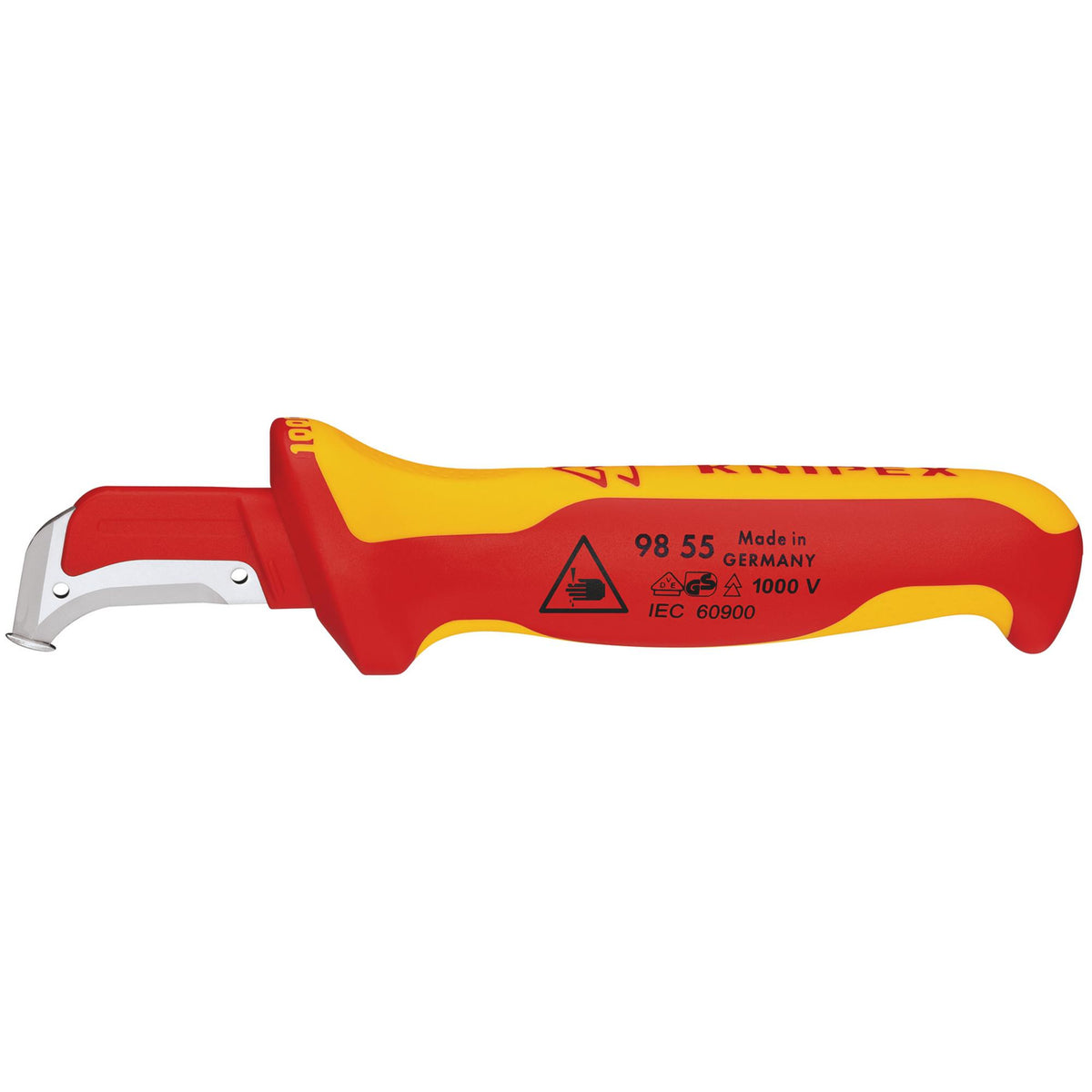 Knipex 155mm Fully Insulated Cable Dismantling Knife : Model No.98 55