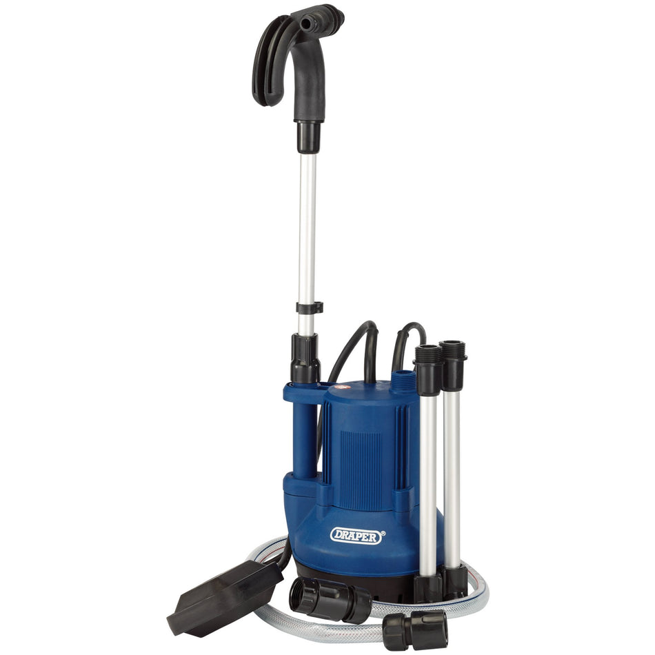DRAPER 40L/min 350W 230V Submersible Water Butt Pump with Float Switch: Model No.WBP2A