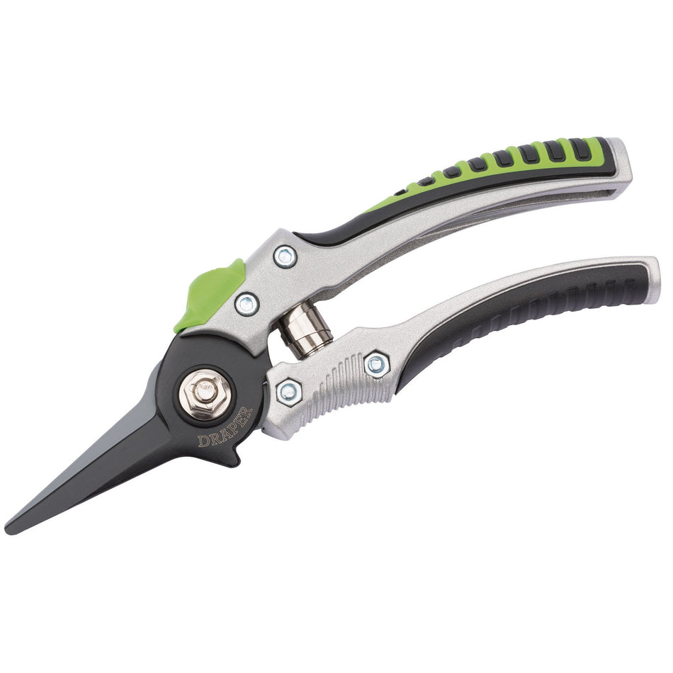DRAPER 180mm Non-Slip Pruning Secateur: Model No.GSDA1P
