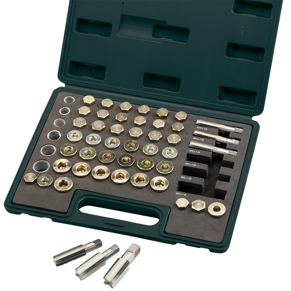 DRAPER Expert 120 piece Oil Sump Plug Repair Kit: Model No.SPRK120