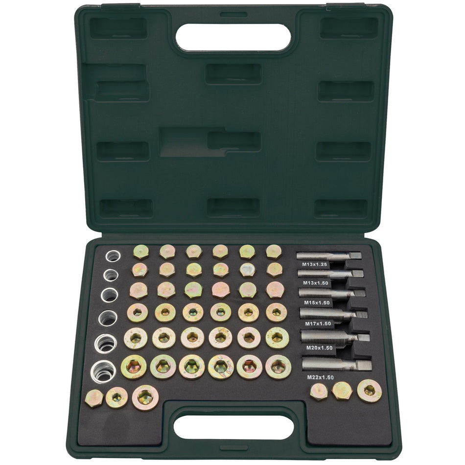 DRAPER Expert 120 piece Oil Sump Plug Repair Kit: Model No.SPRK120