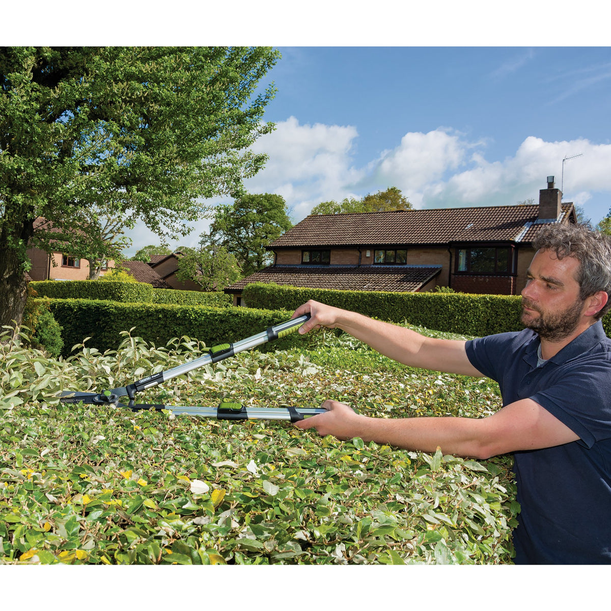 DRAPER Expert Telescopic Soft Grip Straight Edge Garden Shears: Model No.GHSST/EXPG