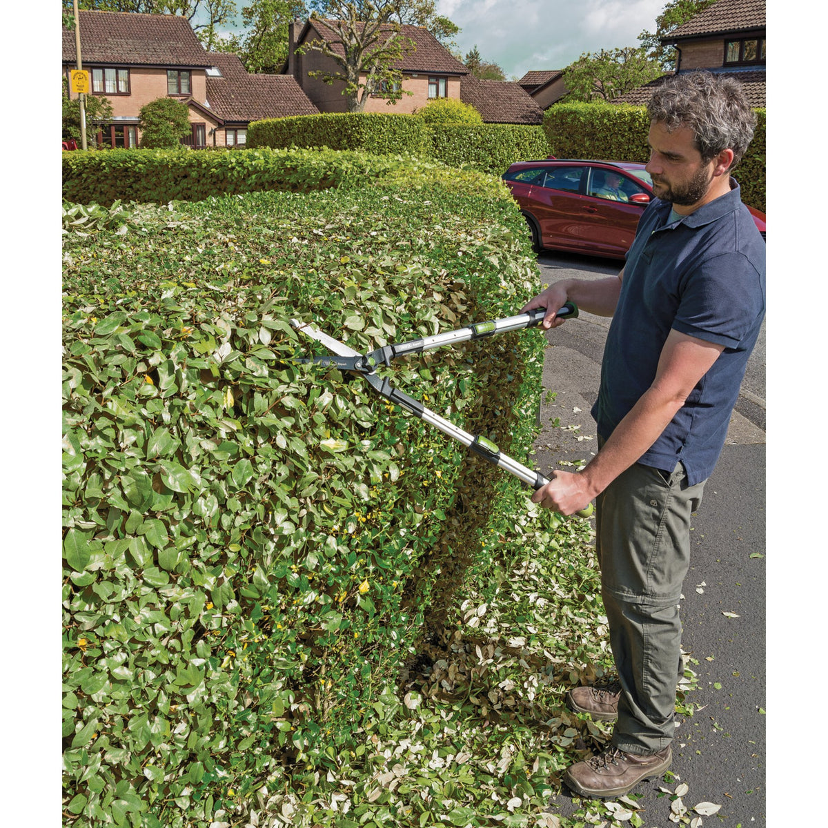 DRAPER Expert Telescopic Soft Grip Straight Edge Garden Shears: Model No.GHSST/EXPG
