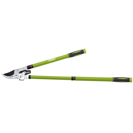 DRAPER Telescopic Ratchet Action Bypass Loppers with Steel Handles: Model No.G33DD