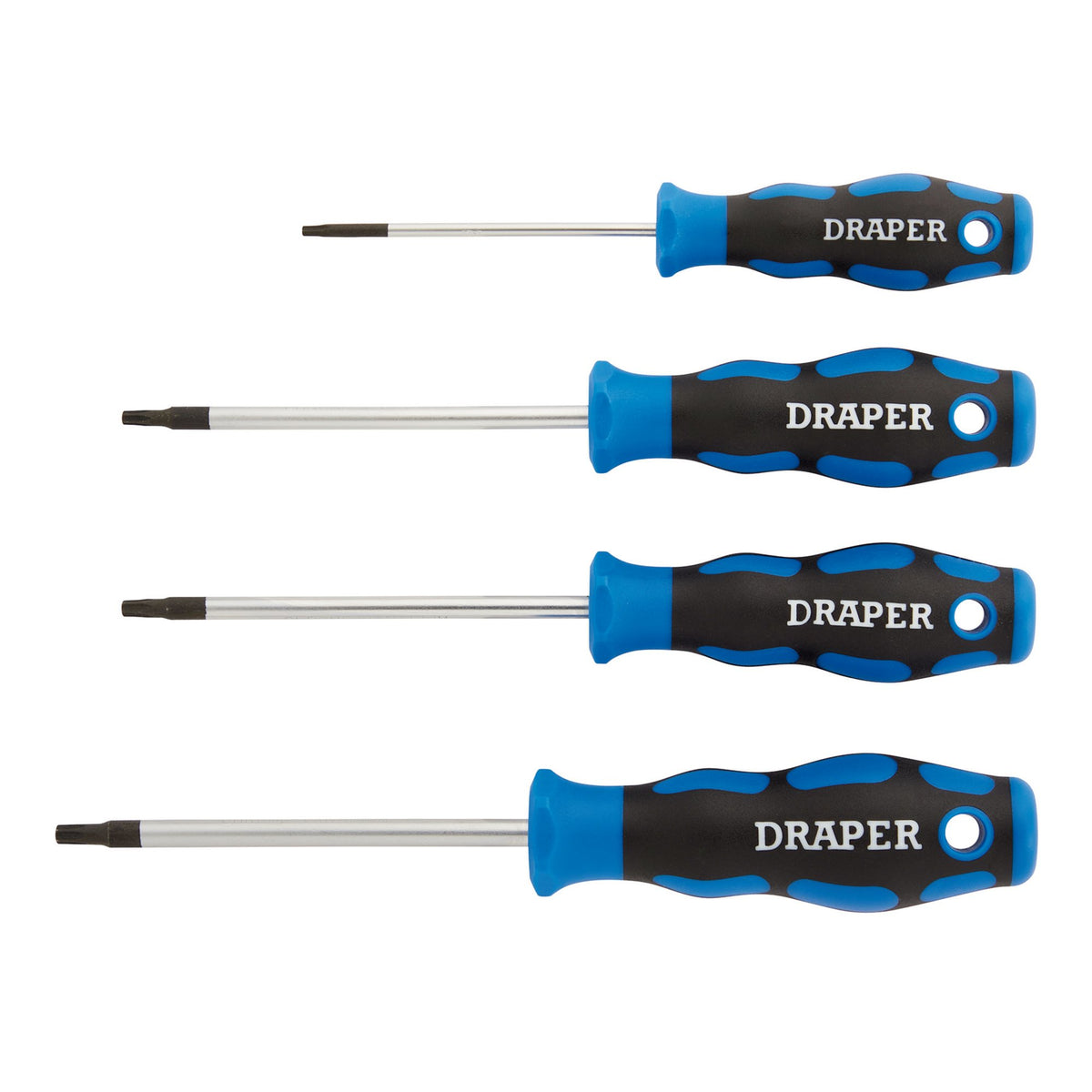 DRAPER 4 piece Soft Grip TX-STAR ; Screwdriver Set: Model No.865TX/4