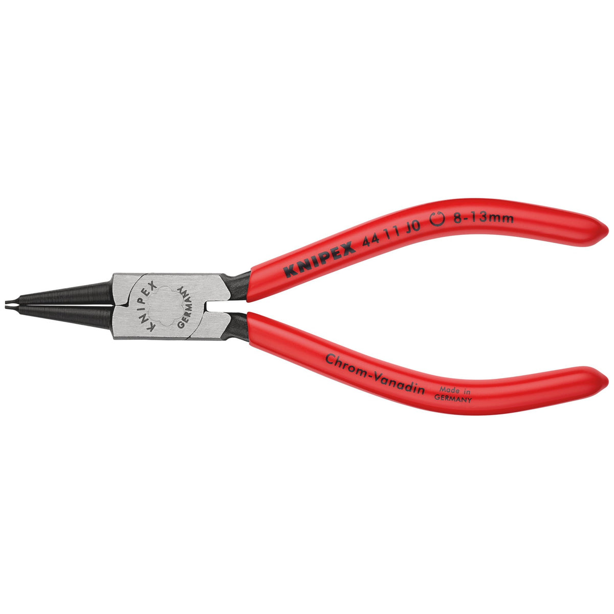 Knipex 8mm - 13mm J0 Straight Internal Circlip Pliers : Model No.44 11 J0