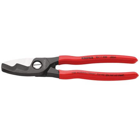 Knipex 200mm Copper or Aluminium Only Cable Shear : Model No.95 11 200