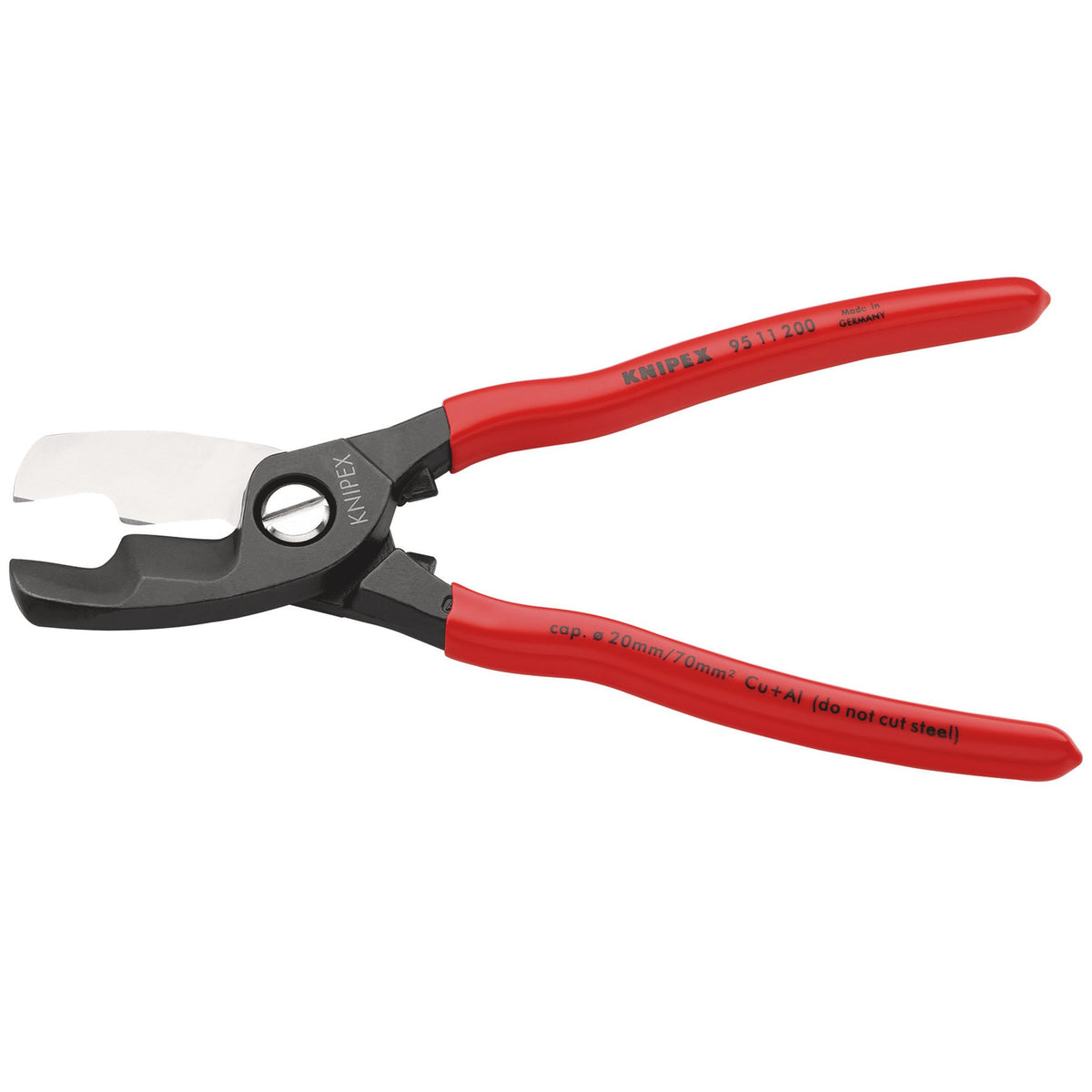 Knipex 200mm Copper or Aluminium Only Cable Shear : Model No.95 11 200