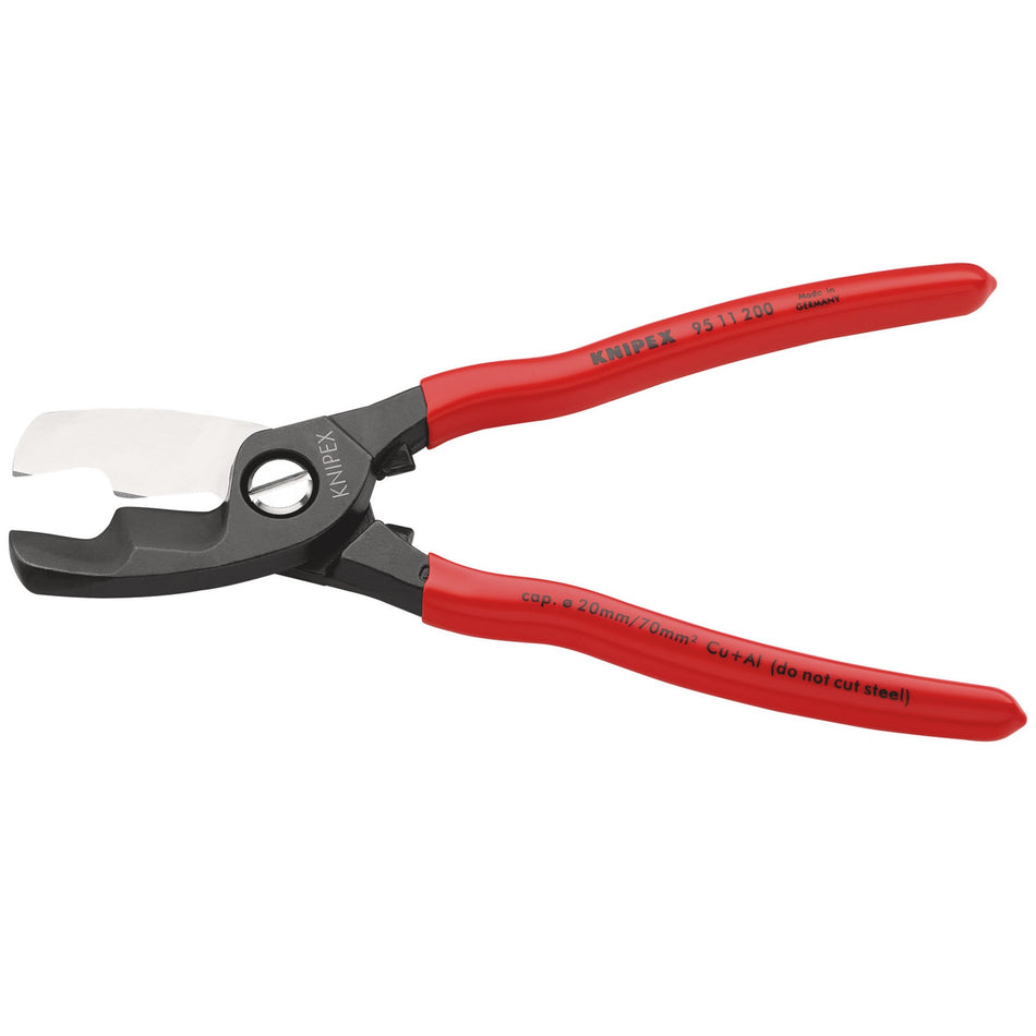 Knipex 200mm Copper or Aluminium Only Cable Shear : Model No.95 11 200