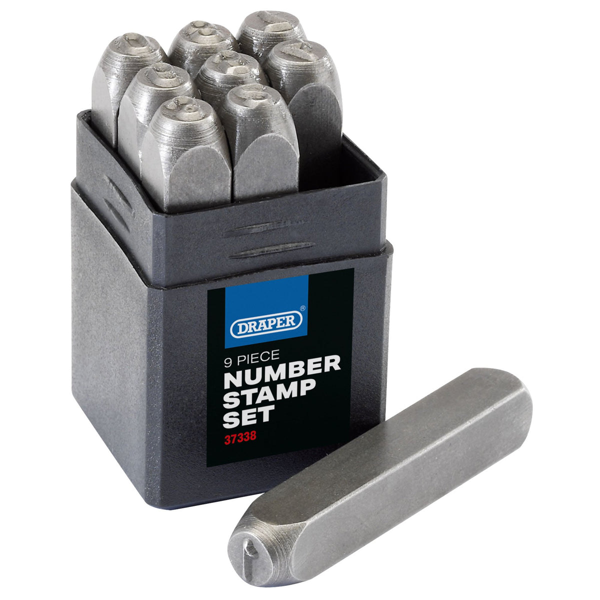 DRAPER 1/4in. 0 - 9 Number Stamp Set: Model No.NS