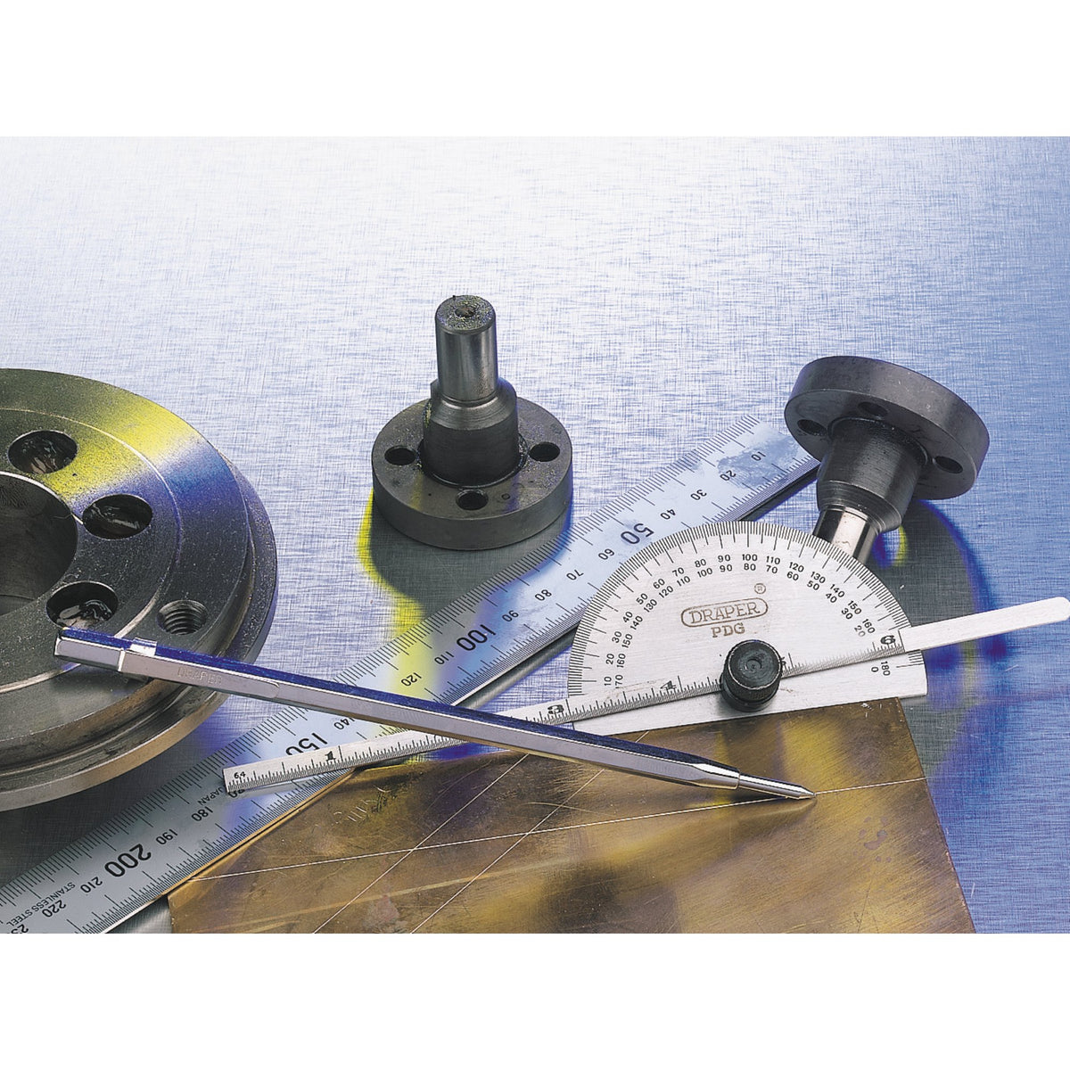 DRAPER Protractor with Depth Gauge: Model No.PDG