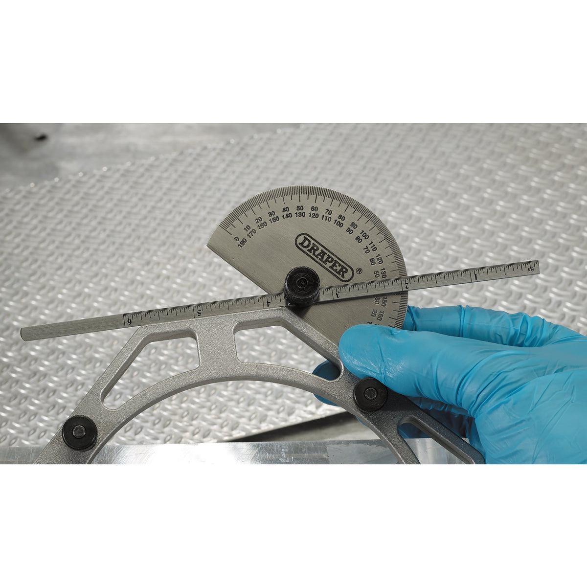 DRAPER Protractor with Depth Gauge: Model No.PDG