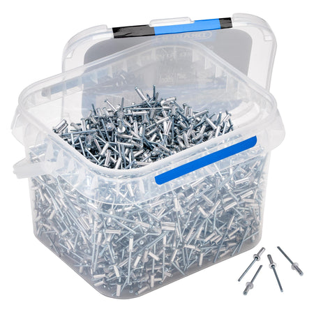 DRAPER Tub of 2000 (Approx) 3.2mm Diameter Blind Rivets: Model No.RIV/TUB