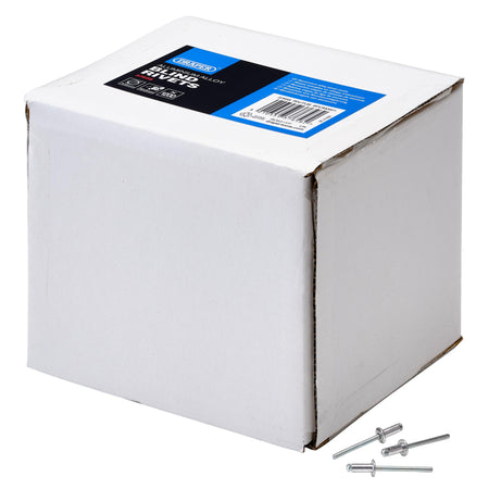 DRAPER Tub of 1200 (Approx) 4.0mm Diameter Blind Rivets: Model No.RIV/TUB