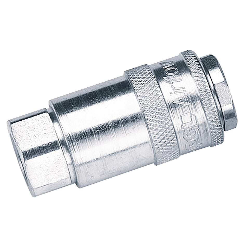 DRAPER 1/4in. Female Thread PCL Parallel Airflow Coupling (Sold Loose): Model No.A21CF02 BULK
