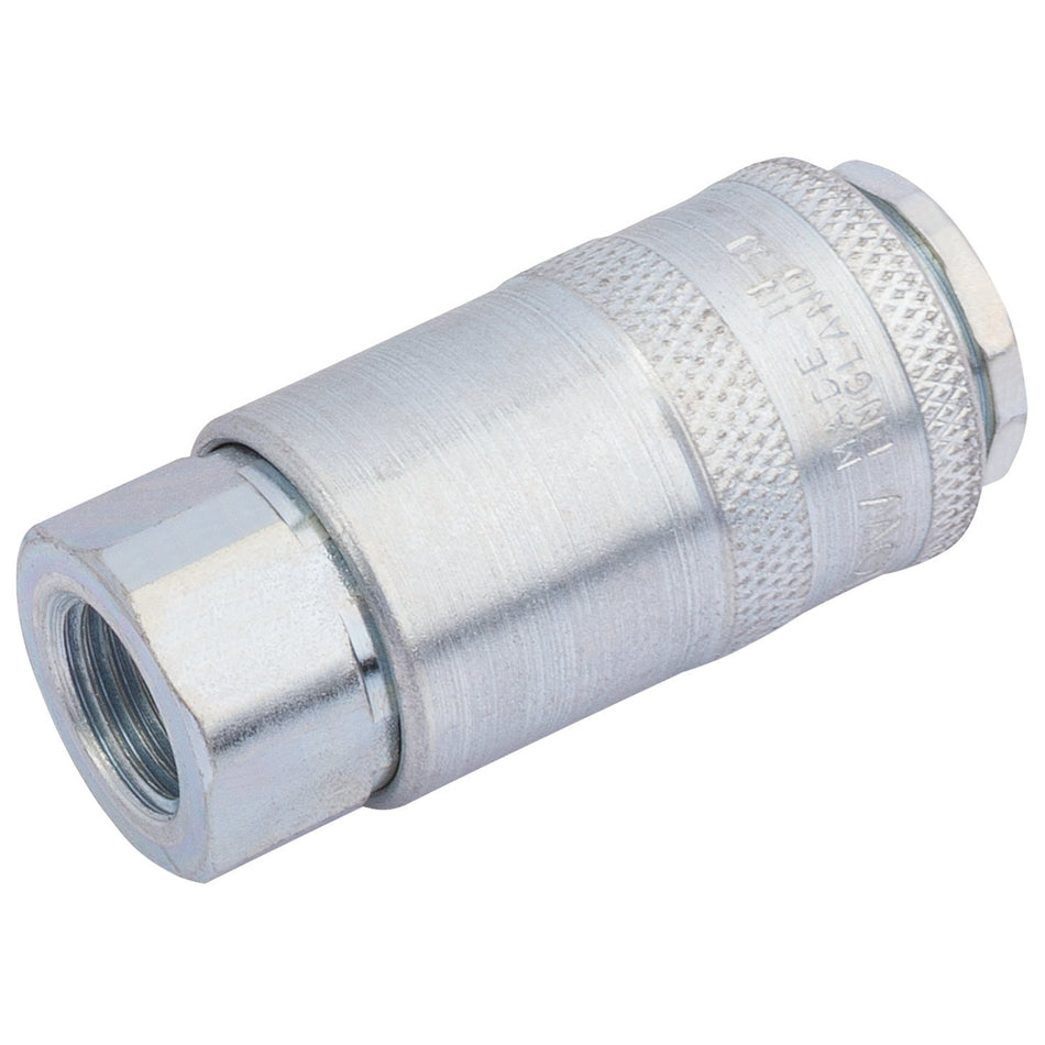 DRAPER 1/4in. Female Thread PCL Parallel Airflow Coupling: Model No.A21CF02 PACKED