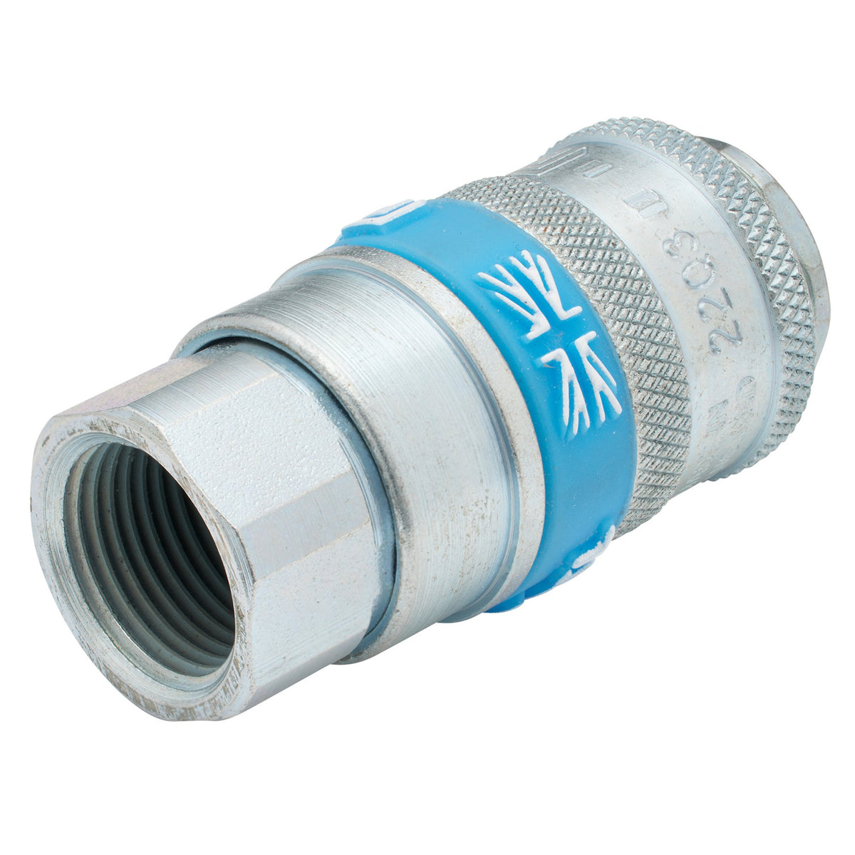 DRAPER 3/8in. Female Thread PCL Parallel Airflow Coupling (Sold Loose): Model No.A21EF02 BULK