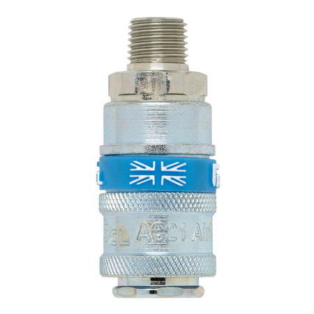DRAPER 1/4in. Male Thread PCL Tapered Airflow Coupling (Sold Loose): Model No.A21CM02 BULK