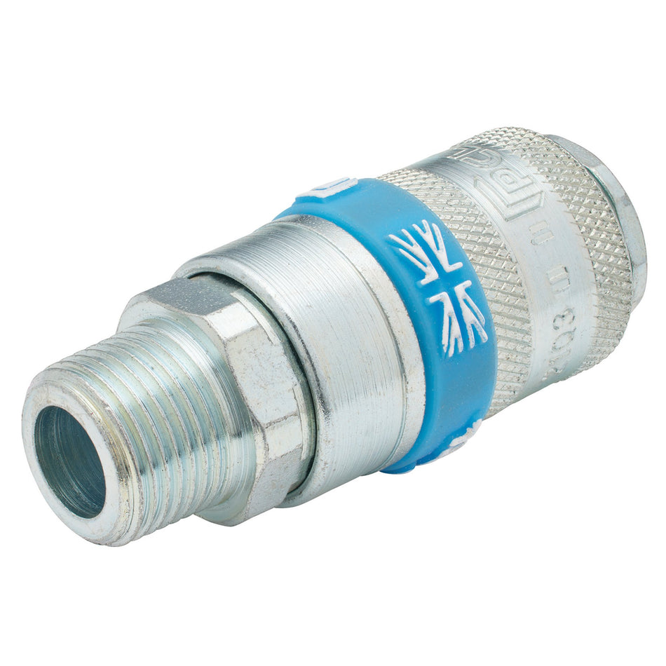 DRAPER 3/8in. Male Thread PCL Tapered Airflow Coupling (Sold Loose): Model No.A21EM02 BULK