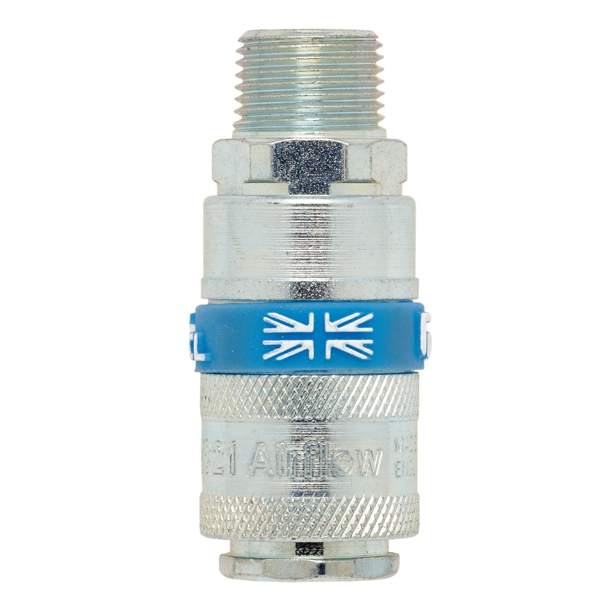 DRAPER 3/8in. Male Thread PCL Tapered Airflow Coupling (Sold Loose): Model No.A21EM02 BULK