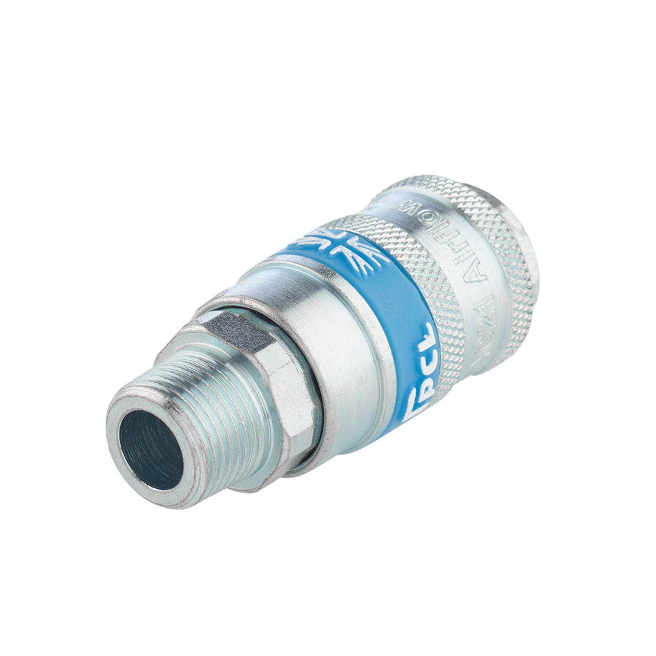 DRAPER 3/8in. Male Thread PCL Tapered Airflow Coupling: Model No.A21EM02 PACKED