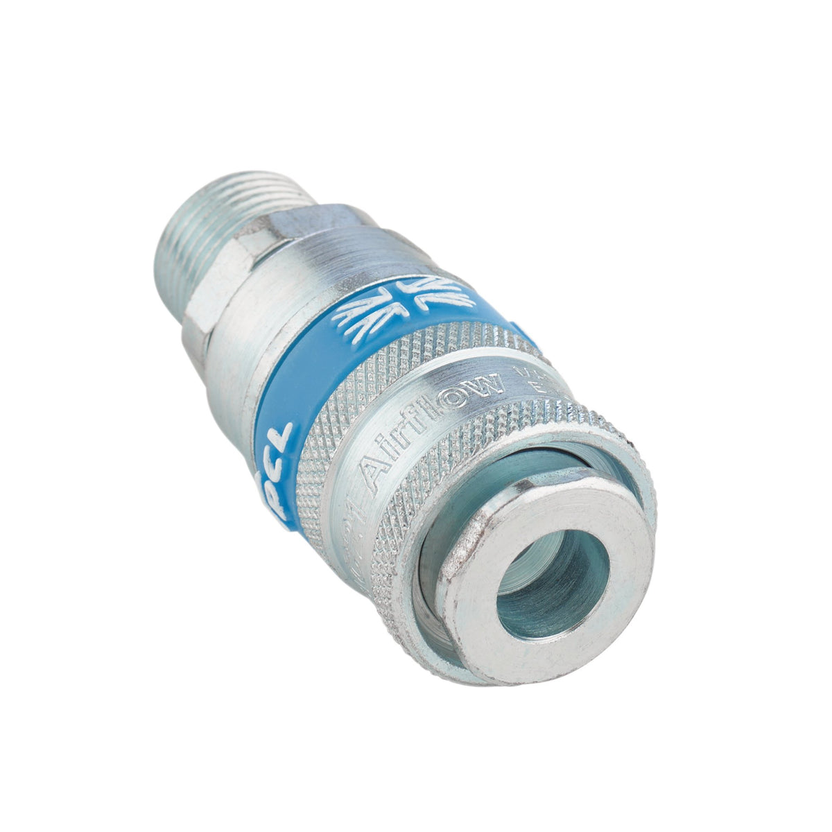 DRAPER 3/8in. Male Thread PCL Tapered Airflow Coupling: Model No.A21EM02 PACKED