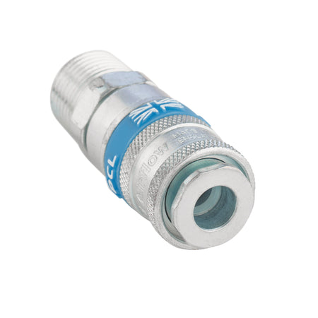 DRAPER 1/2in. Male Thread PCL Tapered Airflow Coupling: Model No.A21JM02 PACKED