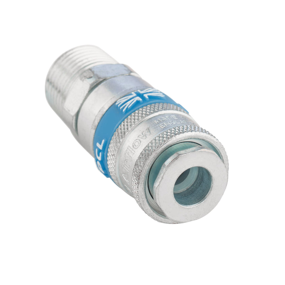 DRAPER 1/2in. Male Thread PCL Tapered Airflow Coupling: Model No.A21JM02 PACKED
