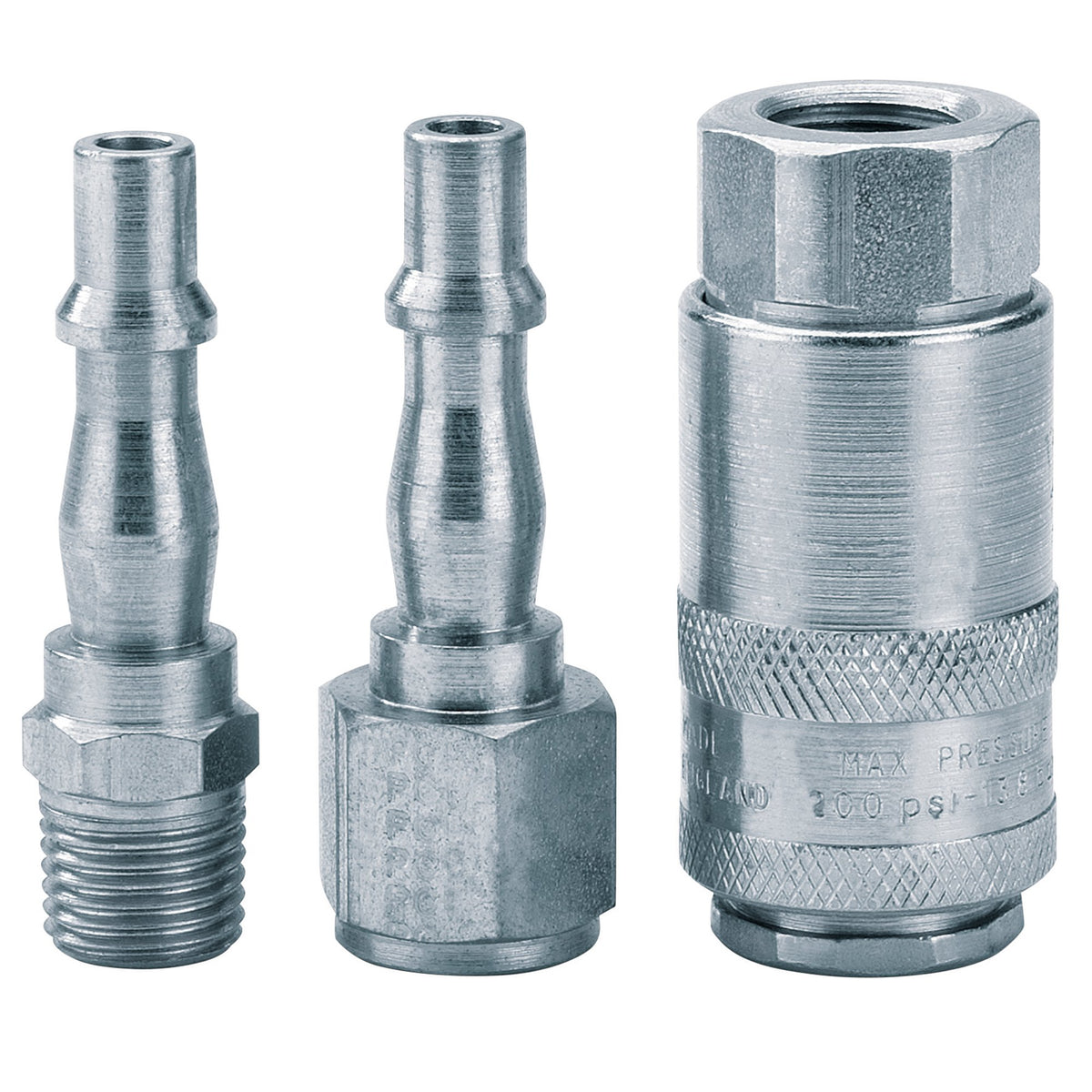DRAPER 3 Piece Air Line Coupling Set 1/4 BSP: Model No.ACK2 (3.8)