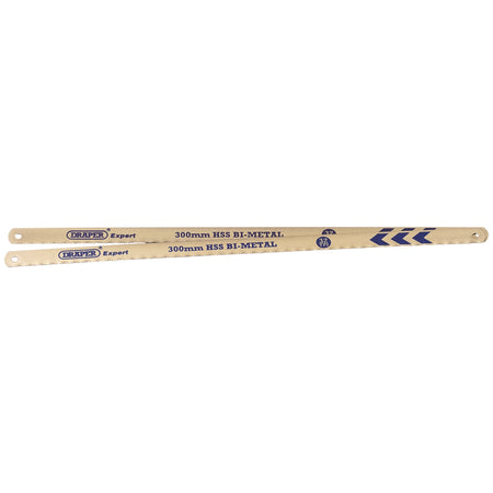 DRAPER Expert 2 x 300mm 32tpi Bi-Metal Hacksaw Blades: Model No.736/2