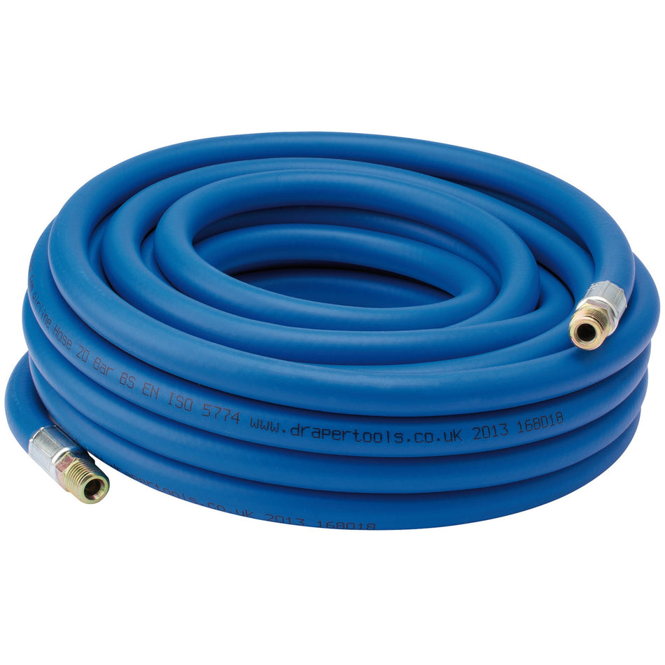 DRAPER 10M 1/4in. BSP 6mm Bore Air Line Hose: Model No.AH10M6