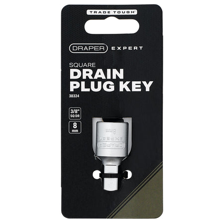 DRAPER 8mm Square 3/8 Square Drive Drain Plug Key: Model No.DDPK6