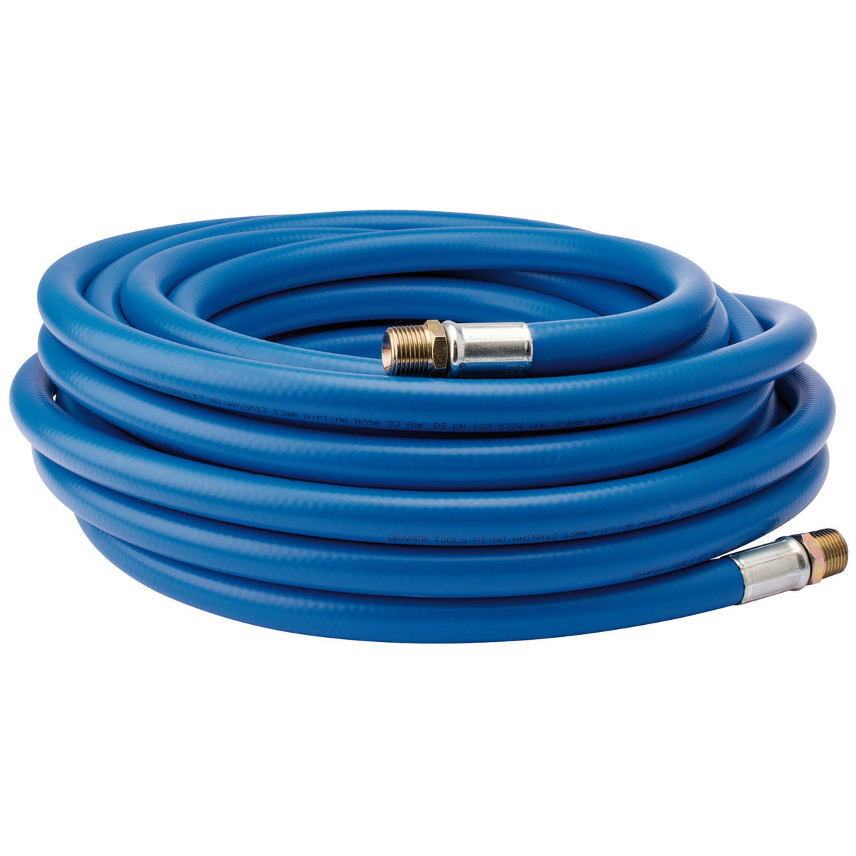 DRAPER 15M 1/2in. BSP 13mm Bore Air Line Hose: Model No.AH15M13