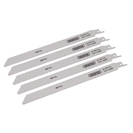 Bi-metal Reciprocating Saw Blades for Metal Cutting, 225mm, 14tpi (Pack of 5): Model No. DS1122BF