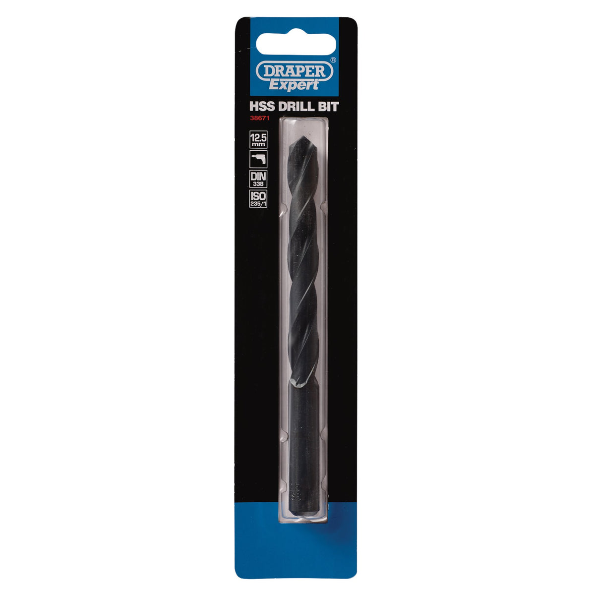 DRAPER Expert 12.5mm HSS Drill: Model No.H29MPB