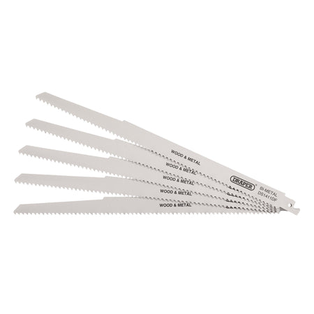 Bi-metal Reciprocating Saw Blades for Multi-Purpose Cutting, 300mm, 6tpi (Pack of 5): Model No. DS1411DF