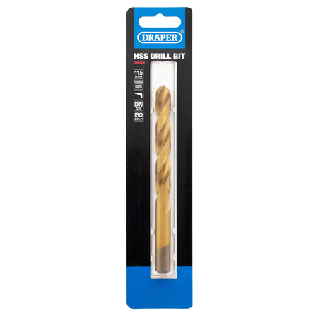 DRAPER 11.5mm HSS Titanium Drill Bit: Model No.TH29MC