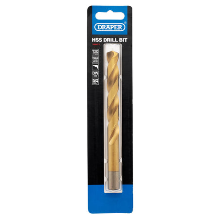 DRAPER 13.0mm HSS Titanium Drill Bit: Model No.TH29MC