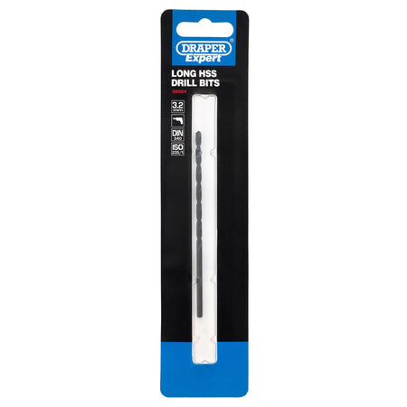 DRAPER Expert 3.2 X 100mm HSS Extra Long Drill Bit: Model No.H29MC/L