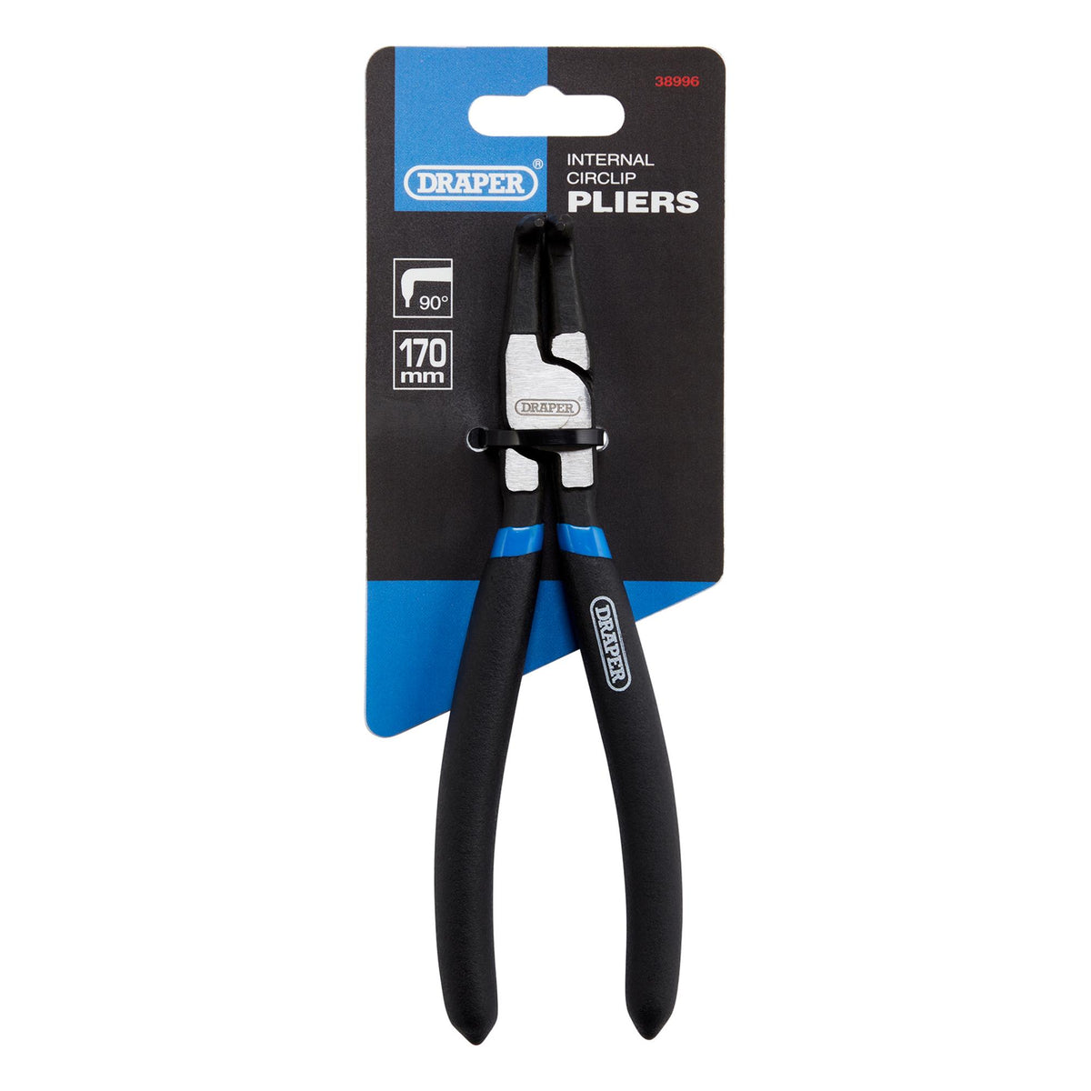 DRAPER 170mm 90deg; Tip Internal Circlip Pliers: Model No.49/INT