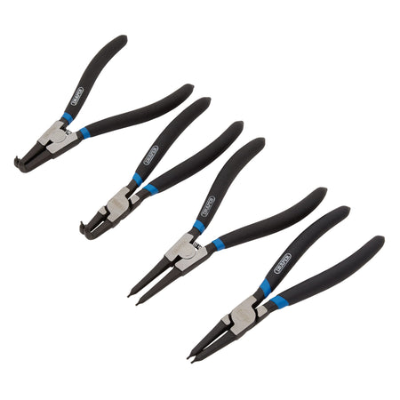DRAPER 4 Piece Internal and External Circlip Pliers Set: Model No.49/4