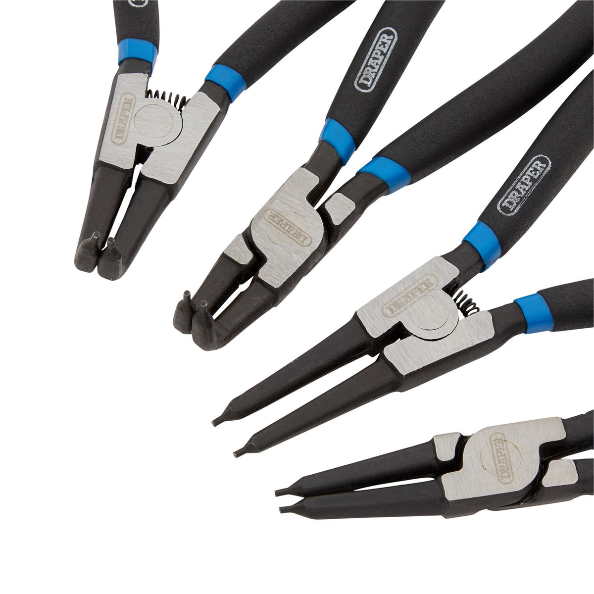 DRAPER 4 Piece Internal and External Circlip Pliers Set: Model No.49/4