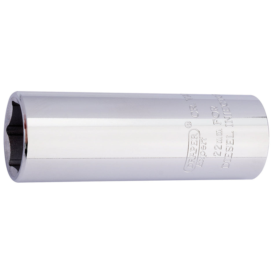 DRAPER Expert 22mm 1/2in. Square Drive Diesel Injector Socket: Model No.HTD-MM