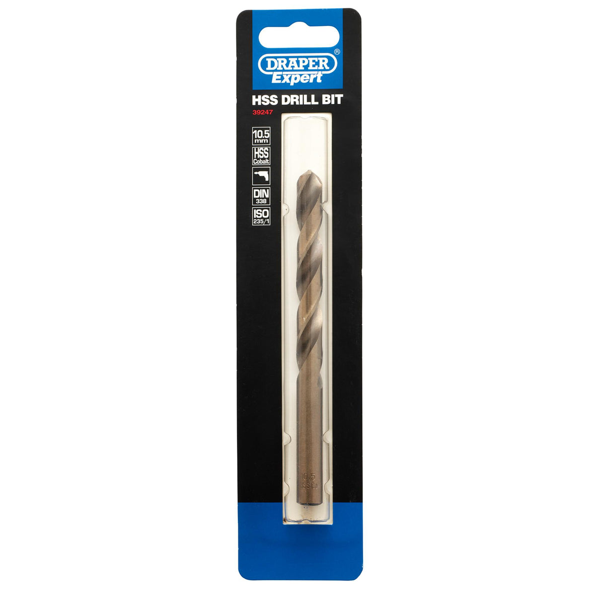 DRAPER Expert 10.5mm HSS Cobalt Drill: Model No.H30PB