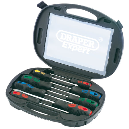DRAPER Expert 8 Piece Screwdriver Set in Case: Model No.970/8