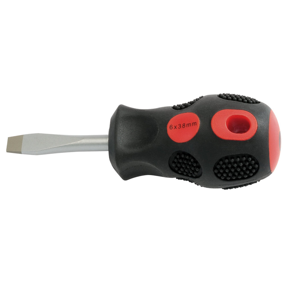DRAPER Expert 6mm x 38mm Plain Slot Flared Tip Screwdriver (Display Packed): Model No.970