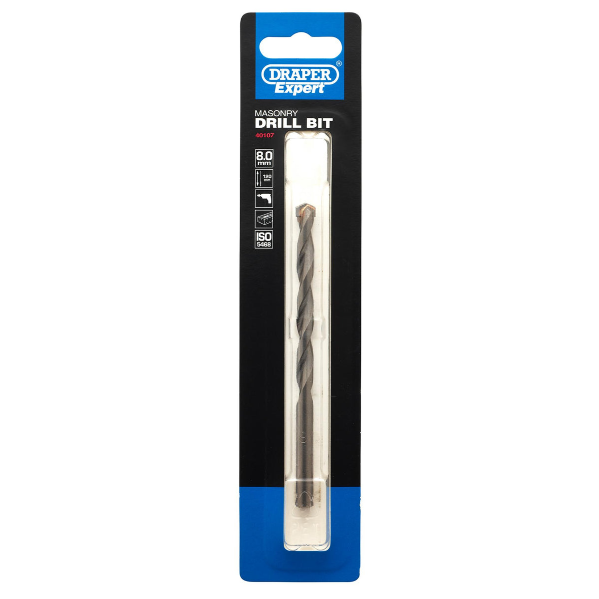 DRAPER Expert 8 x 120mm Masonry Drill Bit: Model No.MD12PB