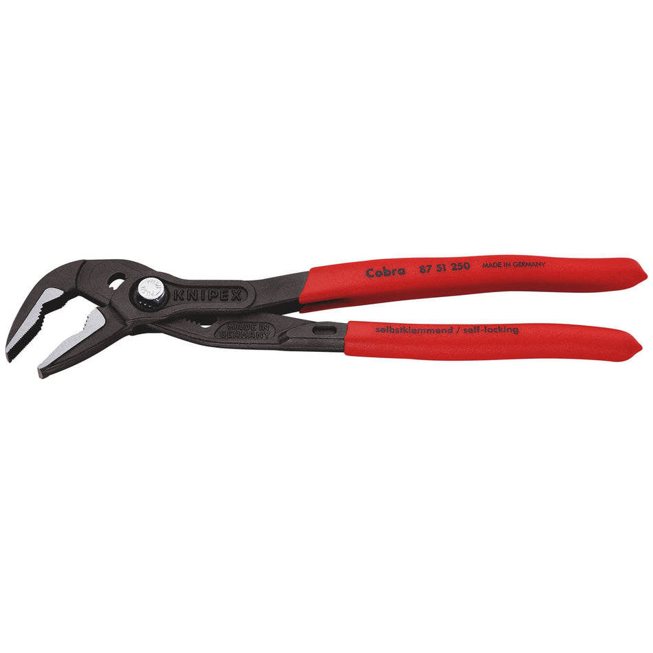 Knipex 250mm Long Jaw Cobra® Waterpump Pliers : Model No.87 51 250