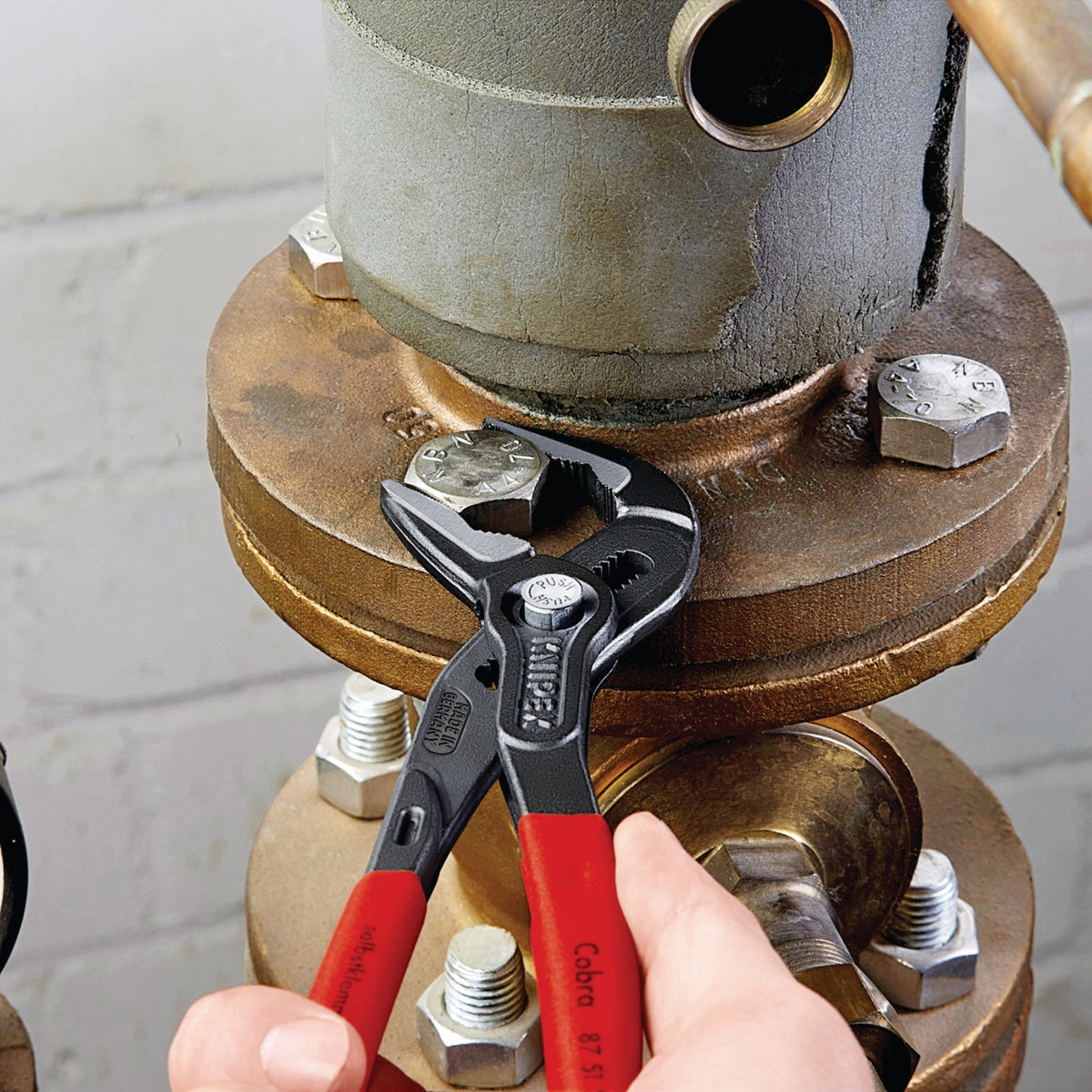Knipex 250mm Long Jaw Cobra® Waterpump Pliers : Model No.87 51 250
