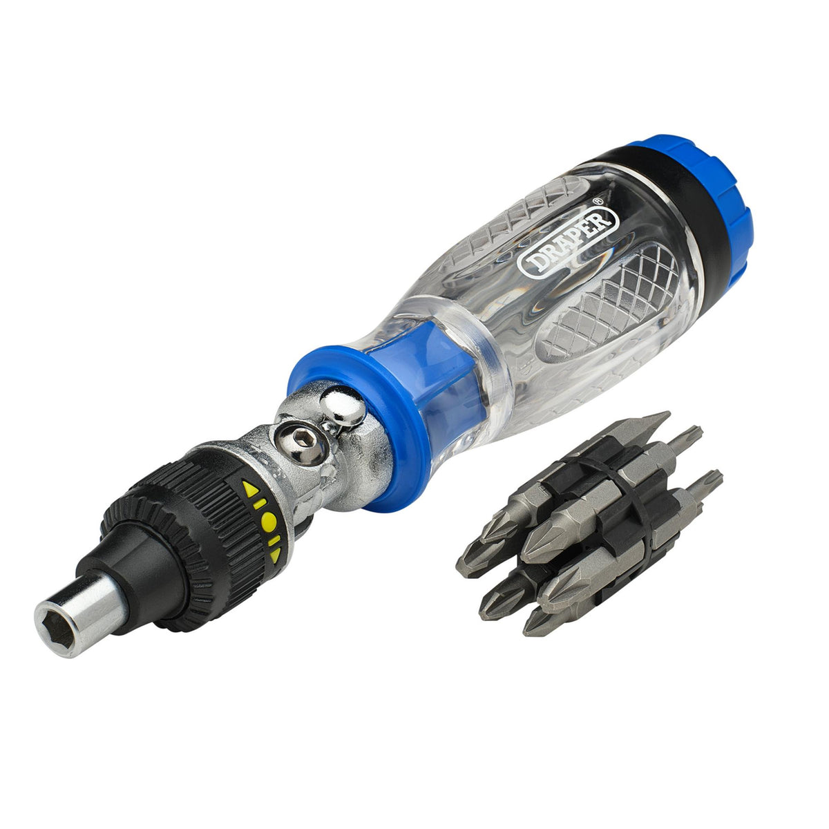 Ratcheting Screwdriver and Bit Set (14 piece): Model No. RD12D